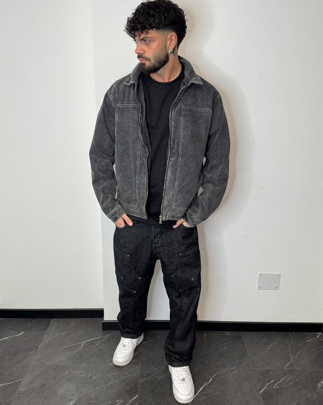 Giacca double knee grigio