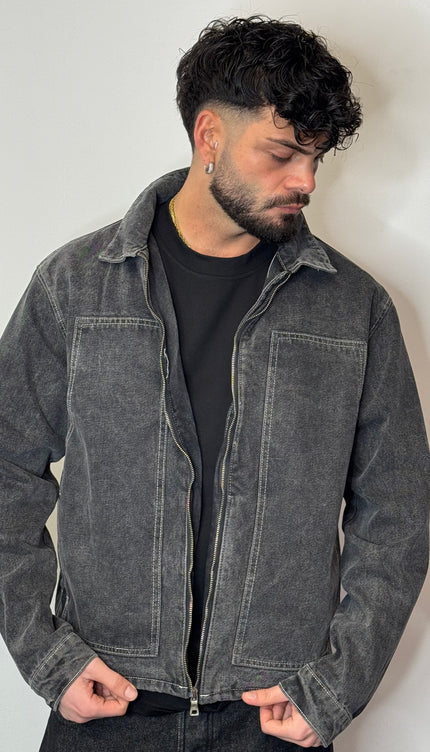 Giacca double knee grigio