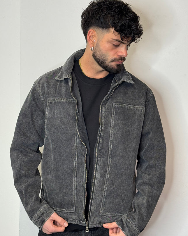 Giacca double knee grigio