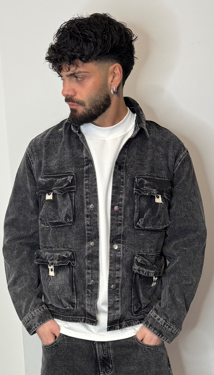 Comp.Multipocket Giacca Grey