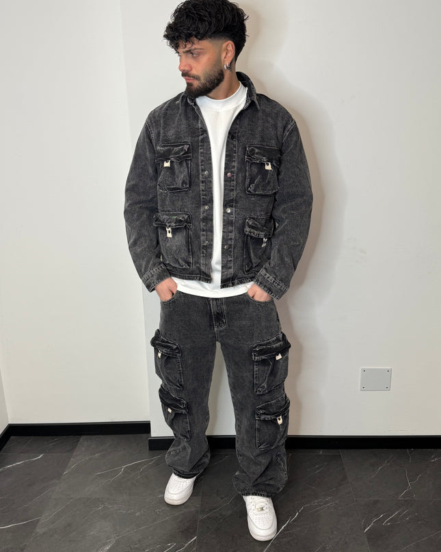 Comp.Multipocket Giacca Grey