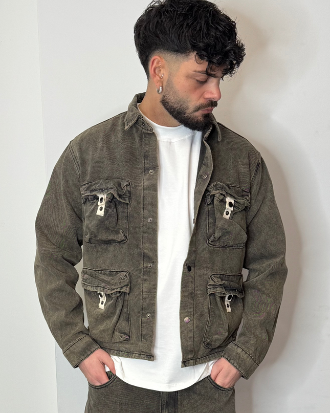 Comp.Multipocket Giacca Moro