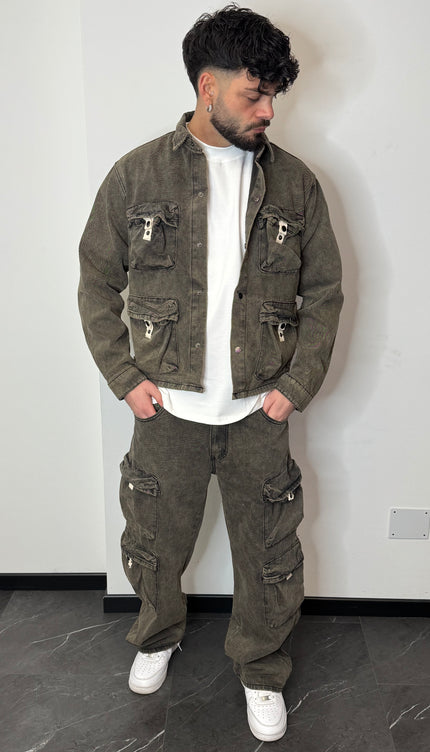 Comp.Multipocket Giacca Moro