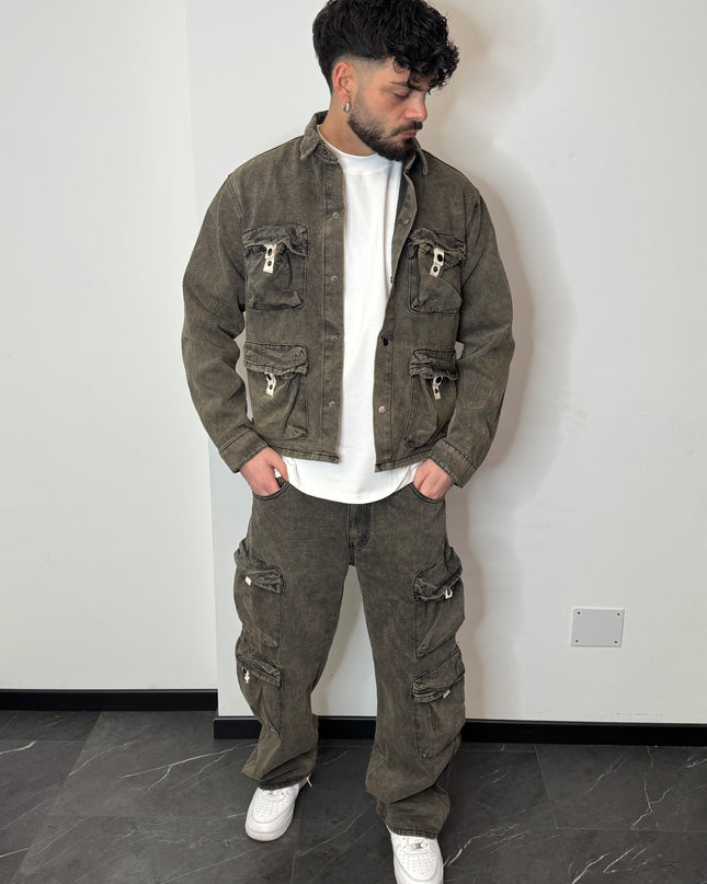 Comp.Multipocket Giacca Moro