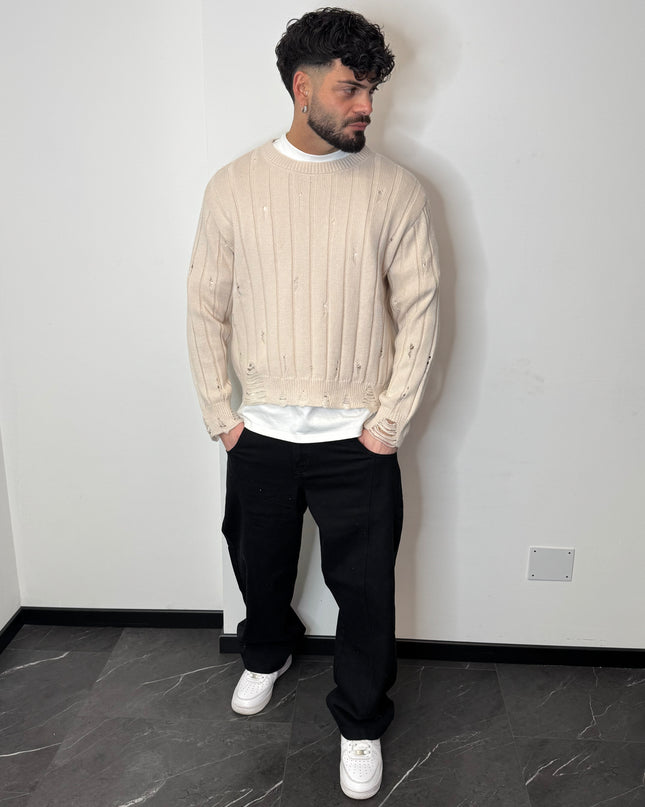 Pullover Torn Beige