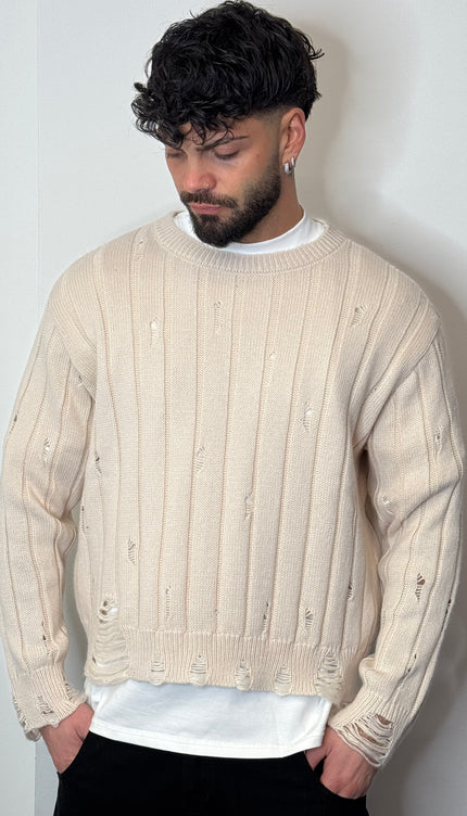 Pullover Torn Beige