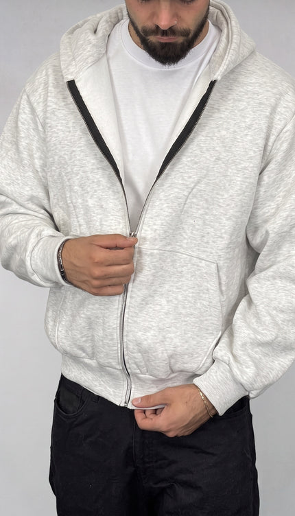 Felpa Boxy Zip