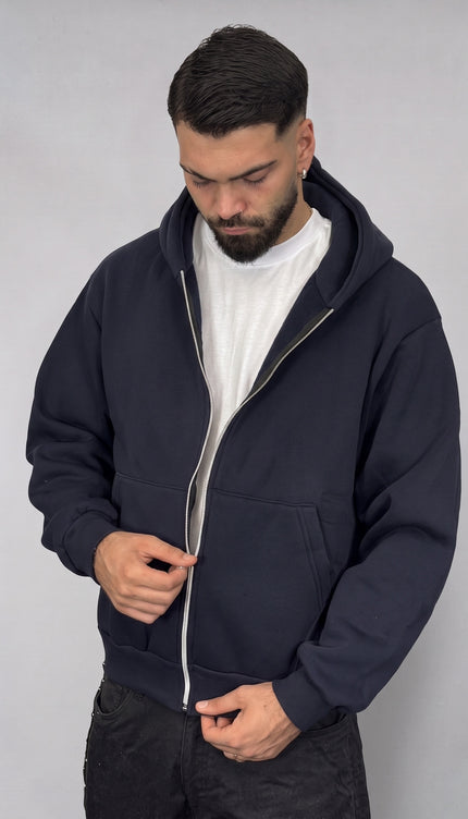Felpa Boxy Zip
