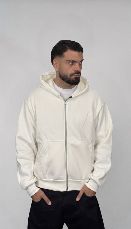 Felpa Boxy Zip