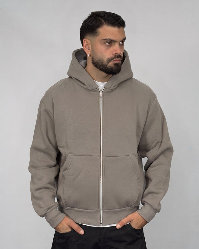 Felpa Boxy Zip