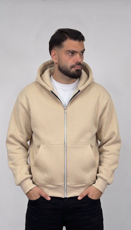 Felpa Boxy Zip