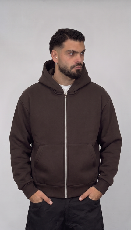 Felpa Boxy Zip