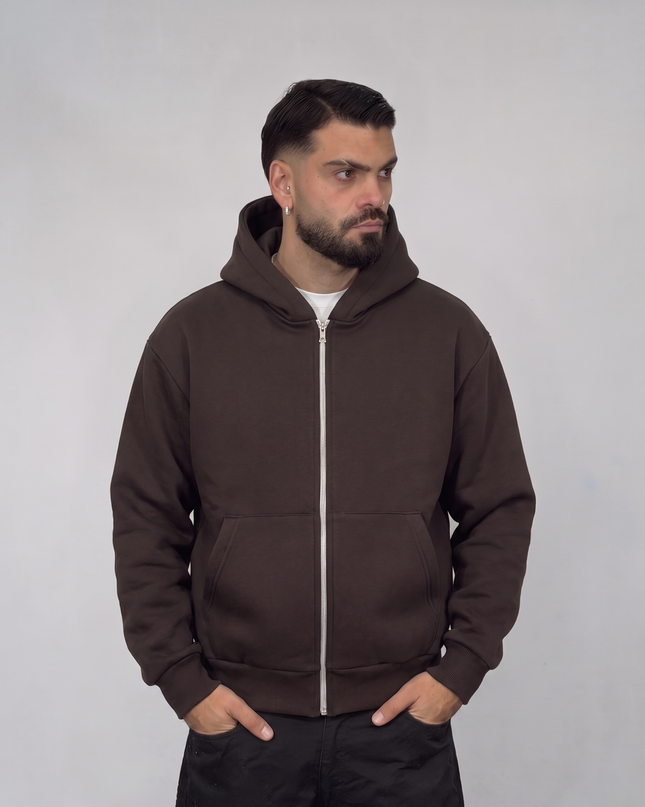 Felpa Boxy Zip