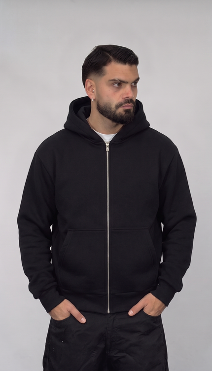 Felpa Boxy Zip