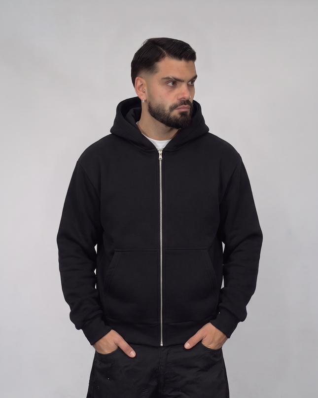 Felpa Boxy Zip