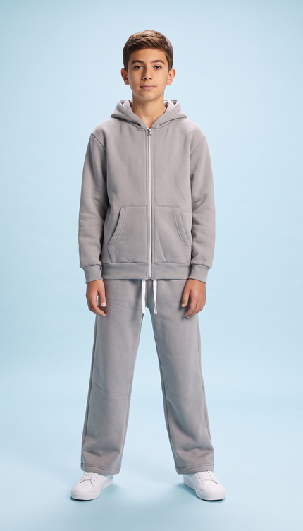 Tuta Comfy Zip ferro – streetwear junior ragazzo 10-16 anni | Street Vibes (foto 3)