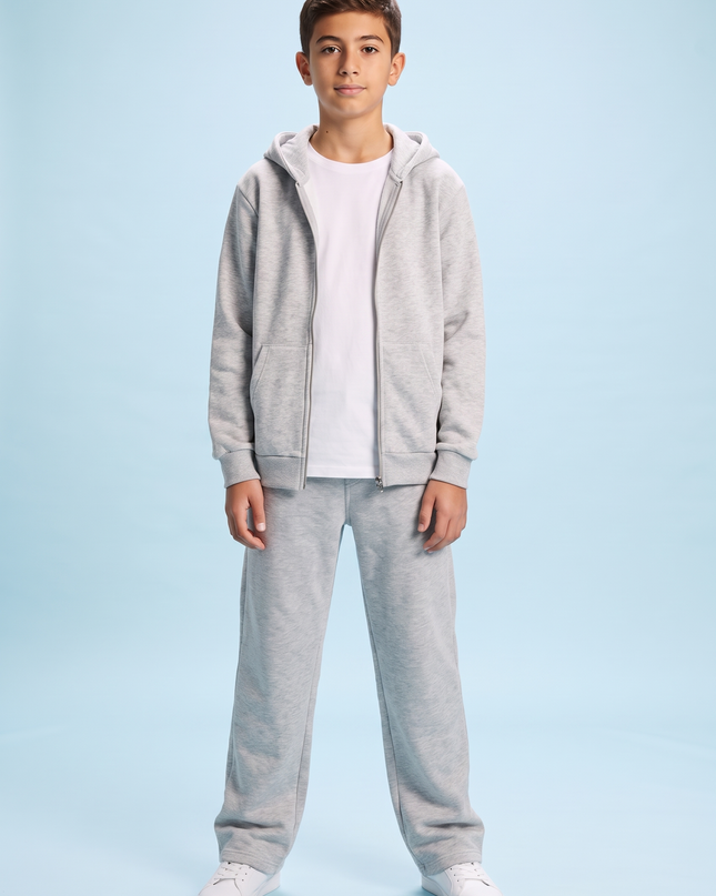 Tuta Comfy Zip grigio – streetwear junior ragazzo 10-16 anni | Street Vibes (foto 2)