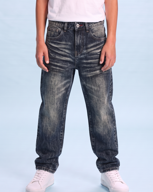 Baggy Denim Washed – jeans streetwear junior ragazzo 10-16 anni | Street Vibes