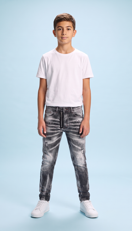 Jeans Grey Dsq – streetwear junior ragazzo 10-16 anni | Street Vibes (foto 2)