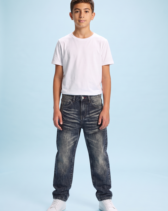 Baggy Denim Washed – jeans streetwear junior ragazzo 10-16 anni | Street Vibes (foto 2)