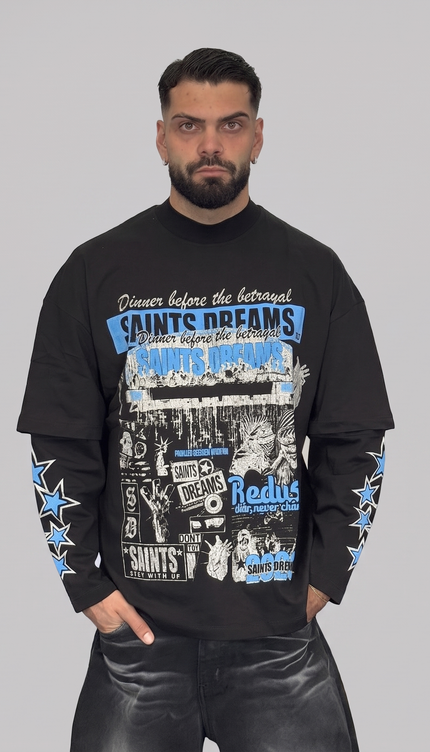 TPWR Longsleeve Dreams nero – streetwear uomo | Street Vibes