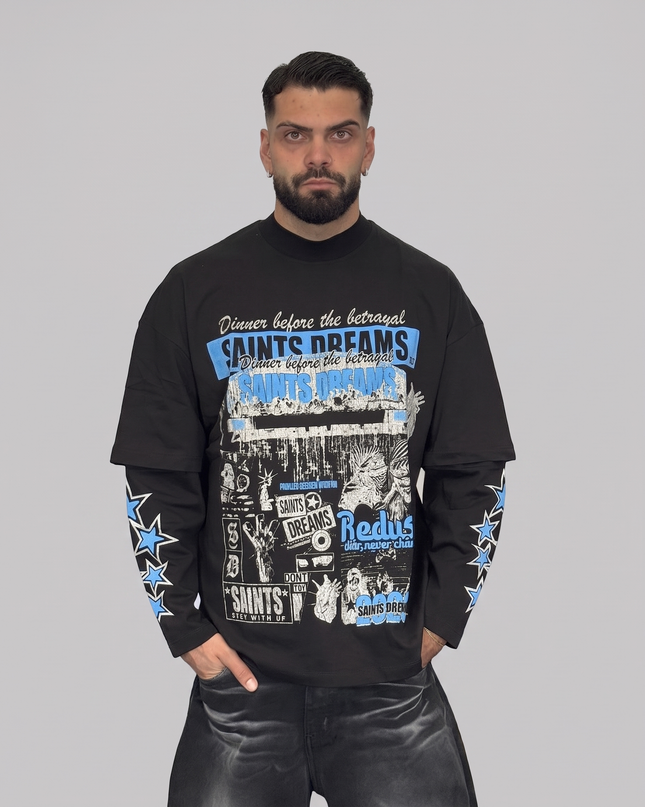 TPWR Longsleeve Dreams nero – streetwear uomo | Street Vibes