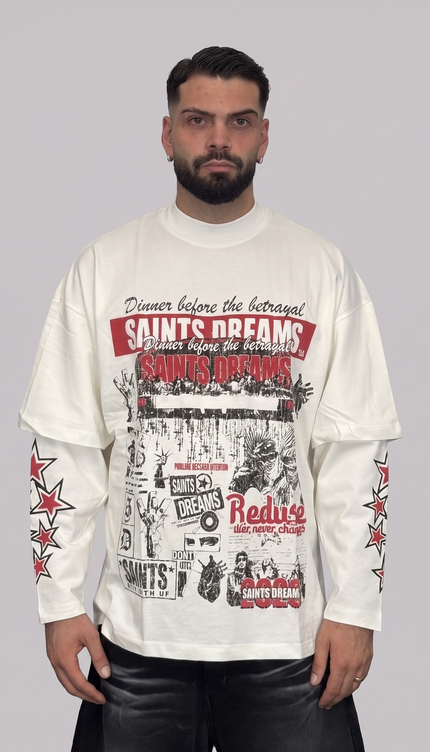 TPWR Longsleeve Dreams bianco – streetwear uomo | Street Vibes (foto 2)